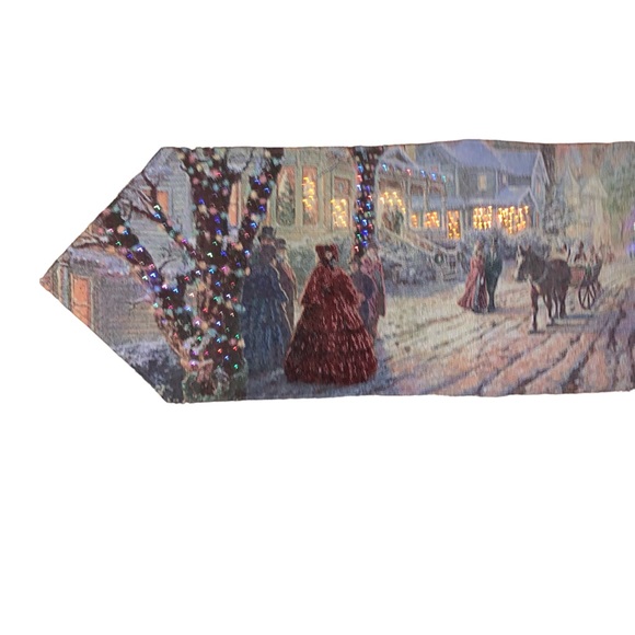 NWT Thomas Kinkade A Victorian Christmas Carol 2011 Lighted Runner - Picture 8 of 15